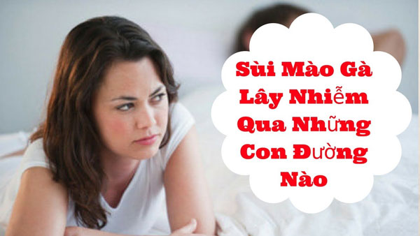 Bệnh sùi mào gà lây qua đường nào